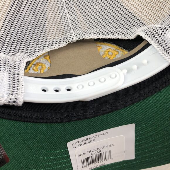 Boston Bruins Hat Centennial 47 Trucker Adjustable Snapback Mesh Cap 100th Gray - Picture 5 of 9